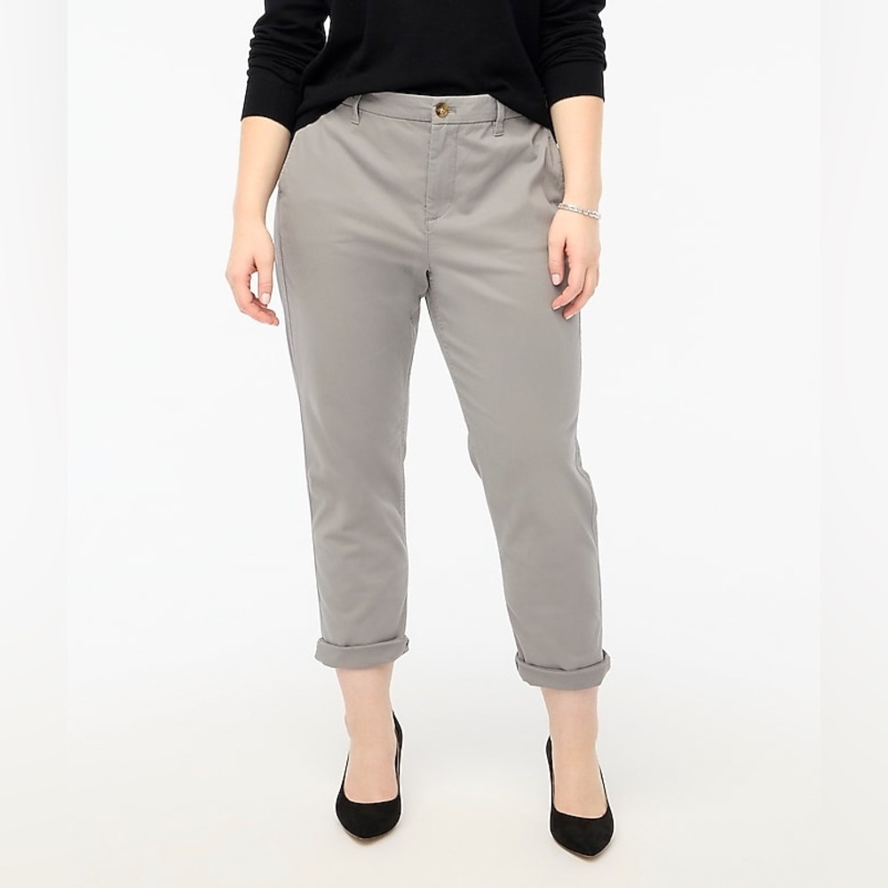 555 NWT ad156 j crew High-rise girlfriend chino pant plus size 22